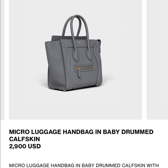Celine Handbags - celine micro luggage handbag